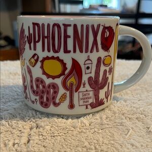 Starbucks Phoenix Graphic Mug - White and Red